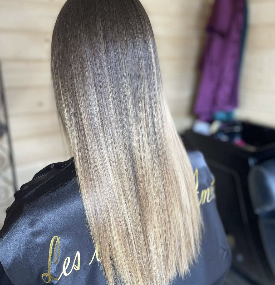 Après le soin, cheveux lisses et brillants